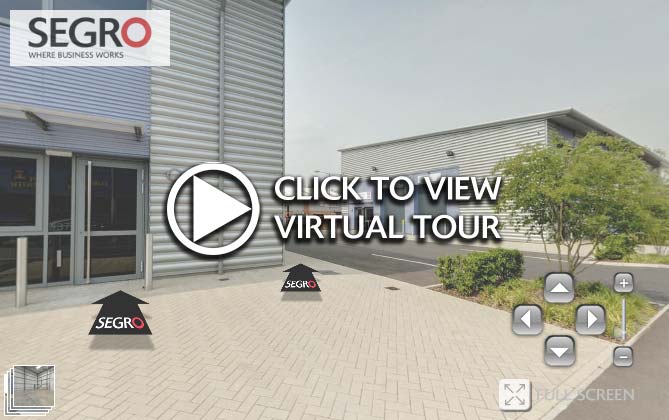 Virtual Tour with corporate graphics and brand